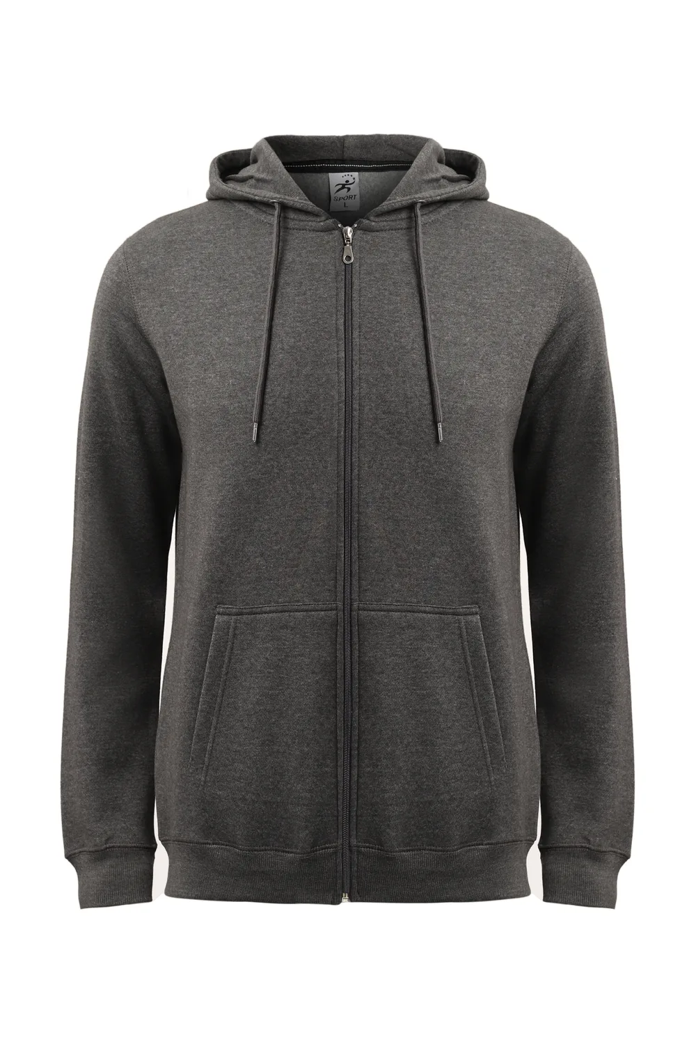 Kapuzen-Sweatjacke Anthrazit