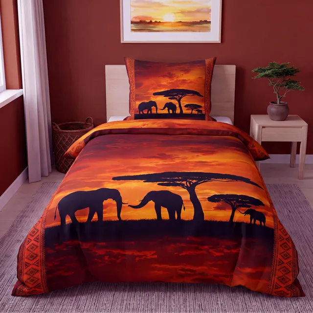 Mikrofaser Design Bettwäsche Africa