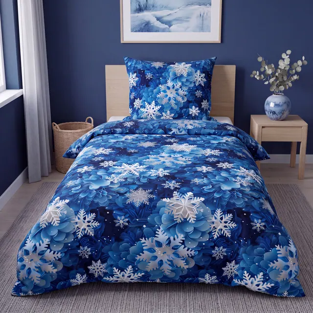 Mikrofaser Design Bettwäsche Frost