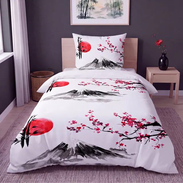 Mikrofaser Design Bettwäsche Fuji Blossom