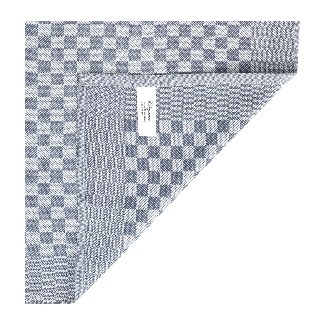 Halbzwirn-Grubentücher · Grau (Detail)